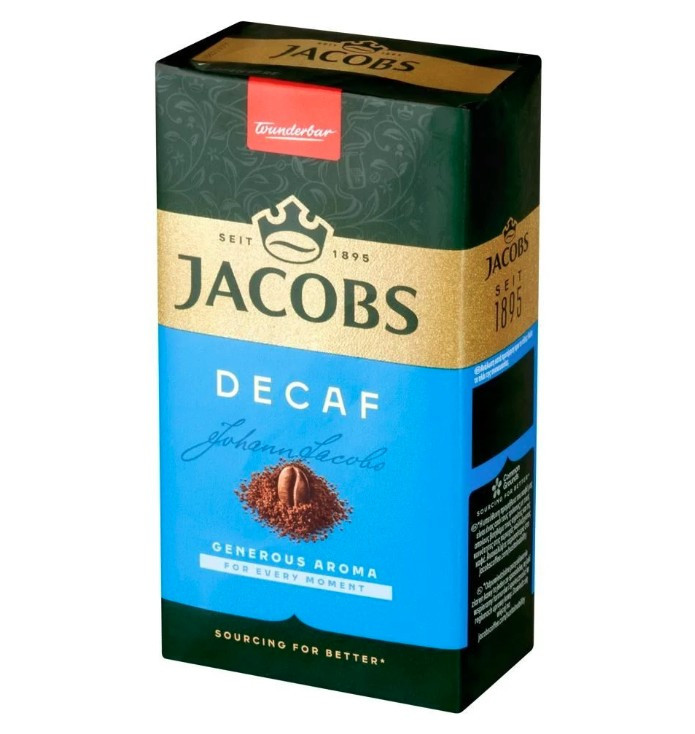 Kawa JACOBS DECAF mielona bezkofeinowa 250 g